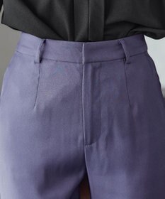 Tiaclasse 【洗える】スリットパールテーパードパンツ