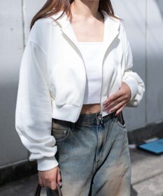 WEGO 【あったか】裏起毛Wジップショートパーカー