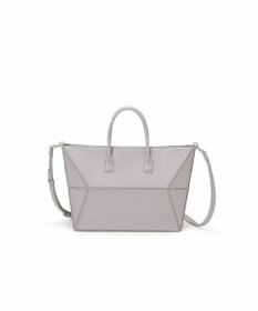 TOPKAPI 【TREASURE TOPKAPI】フェイクレザー ジオメトリック ショルダー付 トートバッグ