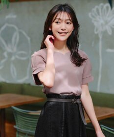 Tiaclasse 【UVケア・接触冷感】“あまラク” ハートネックカットソートップス