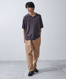 WEGO 【ユニセックス着用ITEM/ウエストゴム/手洗い可】チノイージーワイドパンツ