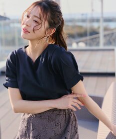 Tiaclasse 【UVケア・接触冷感】“あまラク” ハートネックカットソートップス