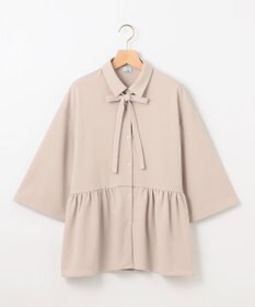 組曲 S ジョーゼットジャージーボウタイチュニック ブラウス