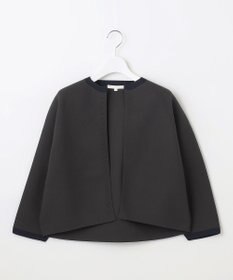 自由区 L 【洗える】ポリエステルホールガーメントボレロ ニット