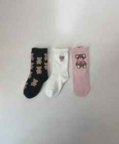 ANY KIDS 【3点セット】ソックス （くま）