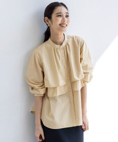 ANY SIS L 【洗える】ラッフルレイヤード ブラウス