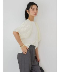 AMERICAN HOLIC ジャガードスリーブカットプルオーバー