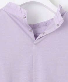 J.PRESS LADIES ウォッシャブルウール フリルネック カットソー