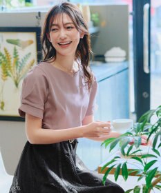 Tiaclasse 【UVケア・接触冷感】“あまラク” ハートネックカットソートップス