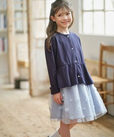 組曲 KIDS 【UVカット・接触冷感】【150-160㎝】サラリとスナップ カーディガン