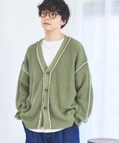 WEGO ハンドステッチカーディガン
