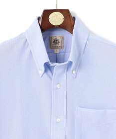 J.PRESS MEN 酷暑の清潔感もこれ一枚で【吸水速乾 / 抗菌防臭 / 防シワ】【J.PRESS OXFORD JERSEY】カノコインレイ半袖 シャツ / B.D.