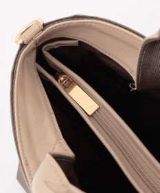 LA BAGAGERIE ツイルナイロン×エナメル 2WAYトートバッグ Mサイズ