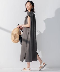 23区 S 【前後着用可能】フィブリルツイル ギャザー ワンピース