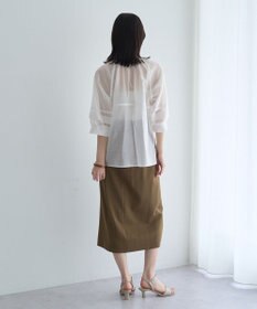 YECCA VECCA タックスリーブシアーシャツ