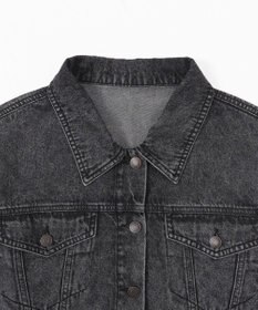 WEGO ヴィンテージウォッシュショートデニムジャケット