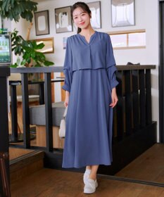 Tiaclasse つまみタック袖ワンピース