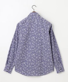 JOSEPH ABBOUD 【洗える】フラワーモチーフストレッチ シャツ