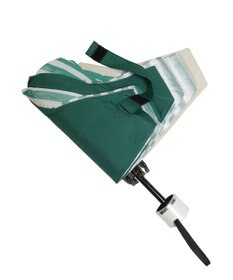 +RING UNISEX プラスリング 簡単開閉式折傘55cm GRN-STP T1379
