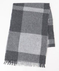 JOSEPH ABBOUD 【イタリア製・カシミヤ混】トーンオントーンチェック ストール