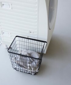 tower 折り畳み脚付きランドリーバスケット タワー ブラック