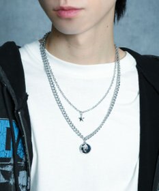 WEGO Mモチーフレイヤードネックレス