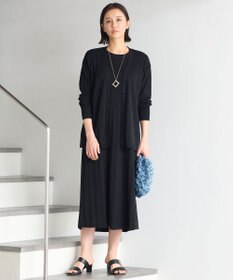 自由区 【洗える・XSサイズあり】ハイツイストコットンアセテート カーディガン