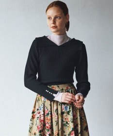 組曲 Elenaリブニット プルオーバー