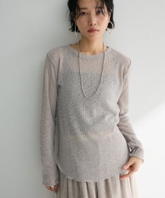 Green Parks シアーワッフルプルオーバー