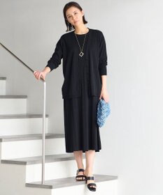 自由区 【洗える・XSサイズあり】ハイツイストコットンアセテート カーディガン