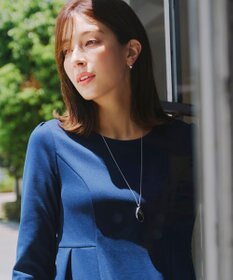 Tiaclasse メタルリボンロールネックレス