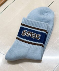 WEGO ラインロゴハイアンクルソックス