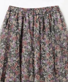 ANY KIDS 花柄 チュール フレア スカート