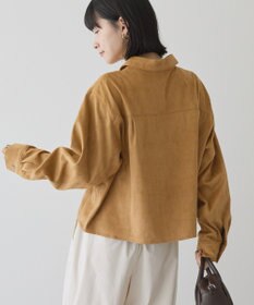 AMERICAN HOLIC Wポケットスエードライクシャツ