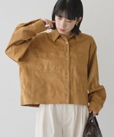 AMERICAN HOLIC Wポケットスエードライクシャツ