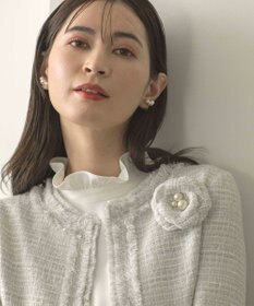 組曲 ツイードパールコサージュ