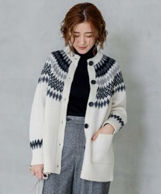 23区 フェアアイル カーディガン