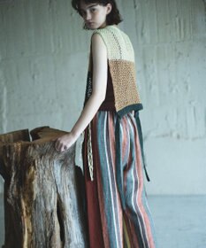 COQ STRATA 和紙ショート丈ベスト