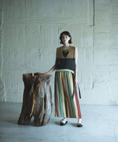 COQ STRATA 和紙ショート丈ベスト