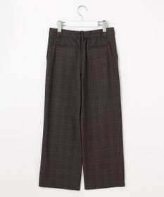 J.PRESS LADIES L アルガンシルク チェック クロップド パンツ