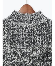 Te chichi ループ編みコンパクトジップベスト