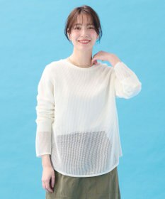 ANY 【アンチピリング】メッシュニットプルオーバー