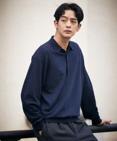 UNFILO MENS 【男女兼用】ソフトサーモ アンチピリングニット ポロ