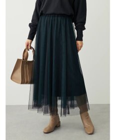 Green Parks ＳＥＴ２点　リバーシブルチュールスカート＋ペチスカート