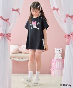 ANY KIDS 【ディズニー/マリー】レースアップ オーバー半袖Tシャツ