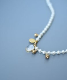 monshiro ロカイルガラスパール チョーカーネックレス