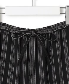 J.PRESS YORK STREET 【WOMEN】リネンストライプ イージーワイド パンツ