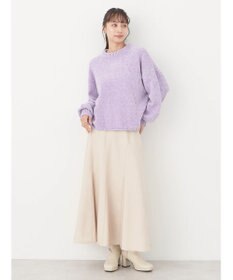 earth music&ecology シャイニーベロアモールプルオーバー