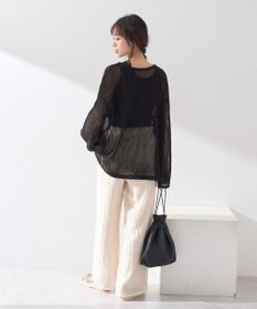 earth music&ecology ＳＥＴ２点メッシュプルオーバー＋タンクトップ