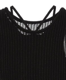 earth music&ecology ＳＥＴ２点メッシュプルオーバー＋タンクトップ